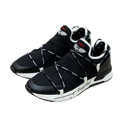 Bogart Black and White Collection Wing Sneaker