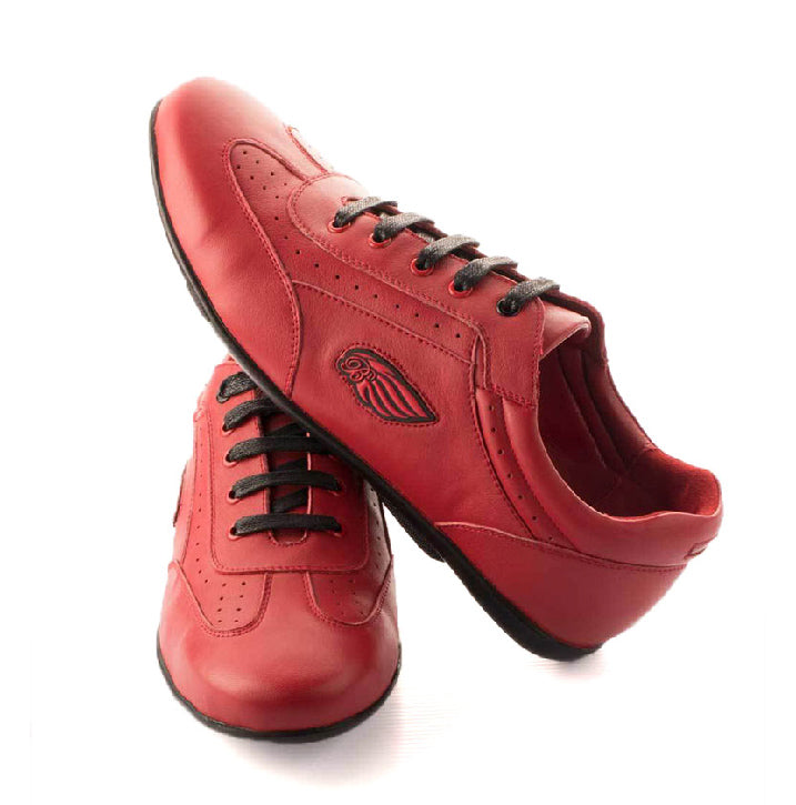 Bogart Man - Men's - Smart Casual Sneaker-Side-Red1