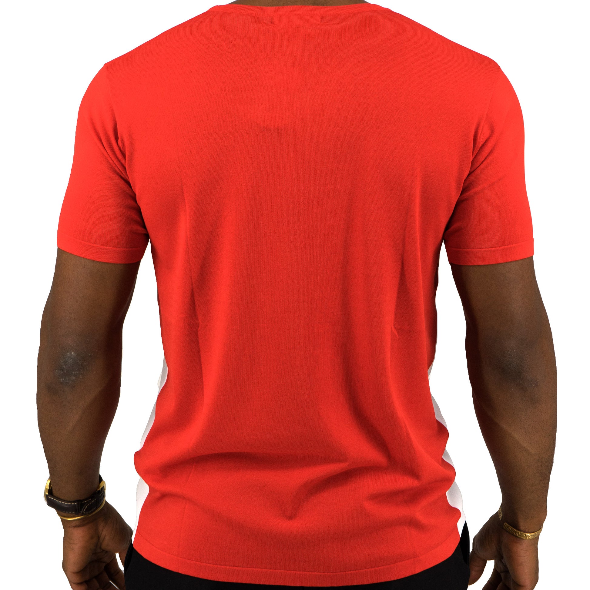 Bogart Man - Men's - Signature C-Neck T-Shirt-Back -Redwhite