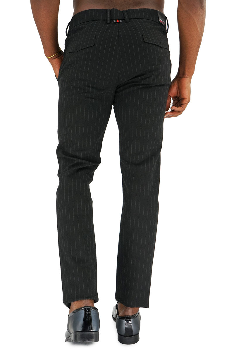 Bogart Man - Men's - Bishop Stretch Magnet Pocket Trouser-back-Black