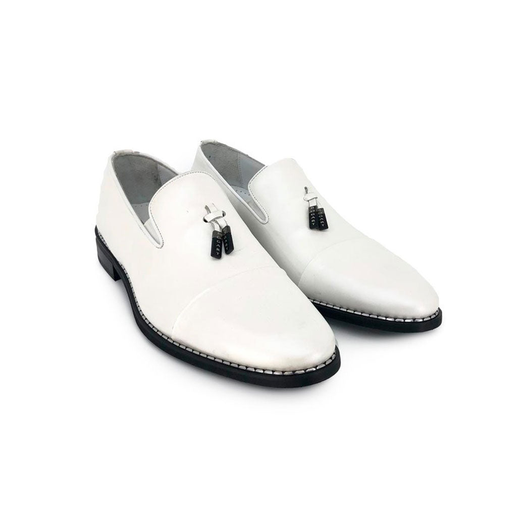 Leather Loafer White Men Shoes | White Leather Social Shoe | Men's Dress  Shoes Leather - Men's Dress Shoes - Aliexpress