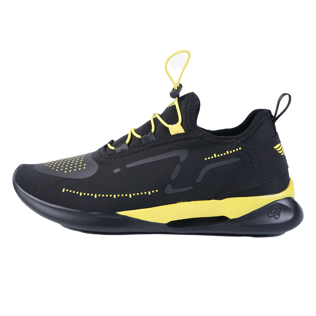 Bogart Man Premium Airloom Sneaker-Black/Yellow-Side